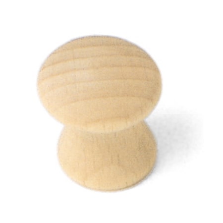 Laurey 1" Au Natural Wood Mushroom Knob 33201